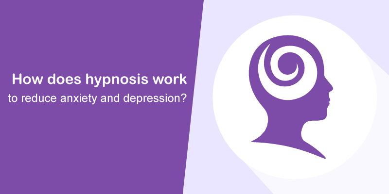 How does hypnosis work to reduce anxiety and depression?